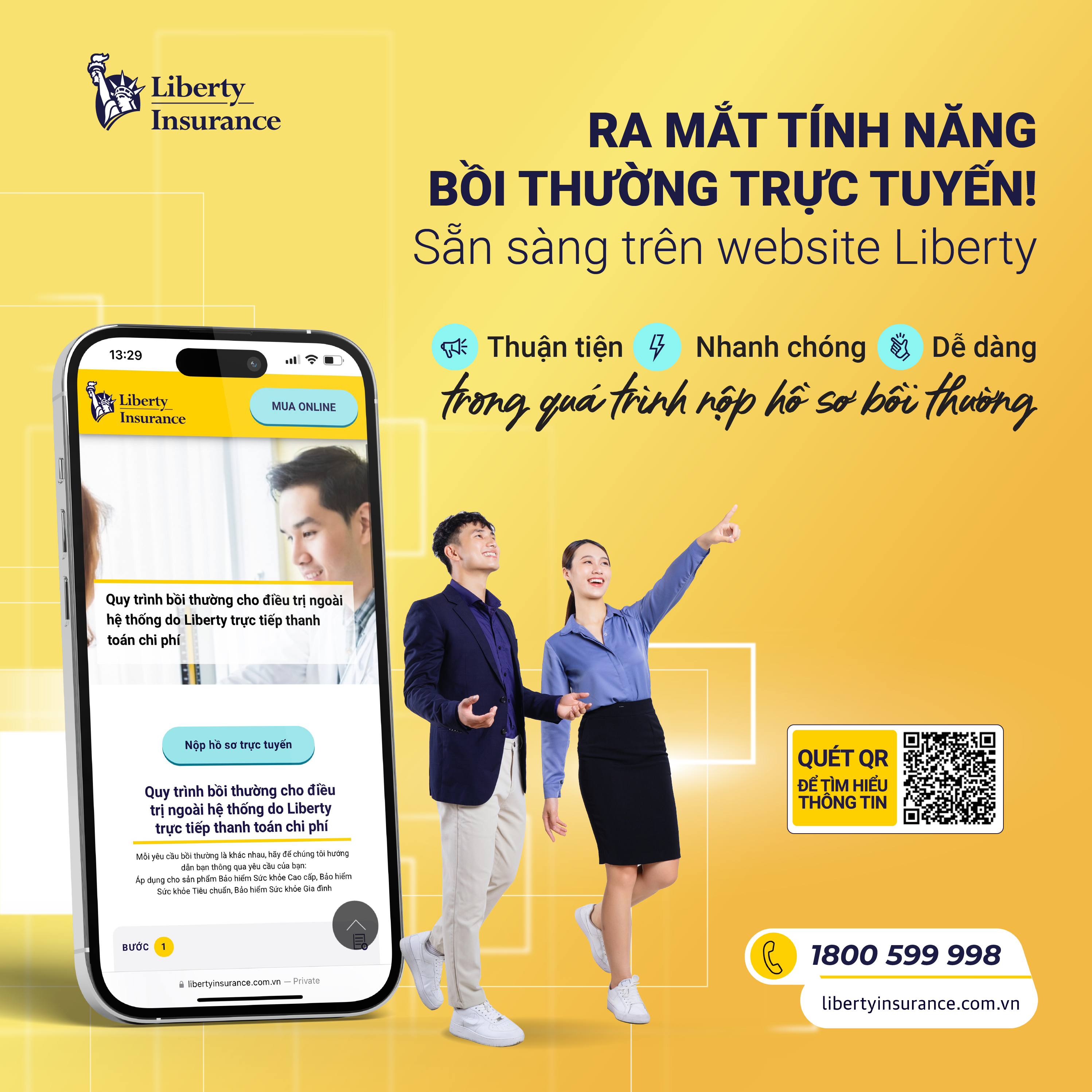 BH Liberty ra mắt tính năng bồi thường trực tuyến cho sản phẩm bảo hiểm sức khỏe