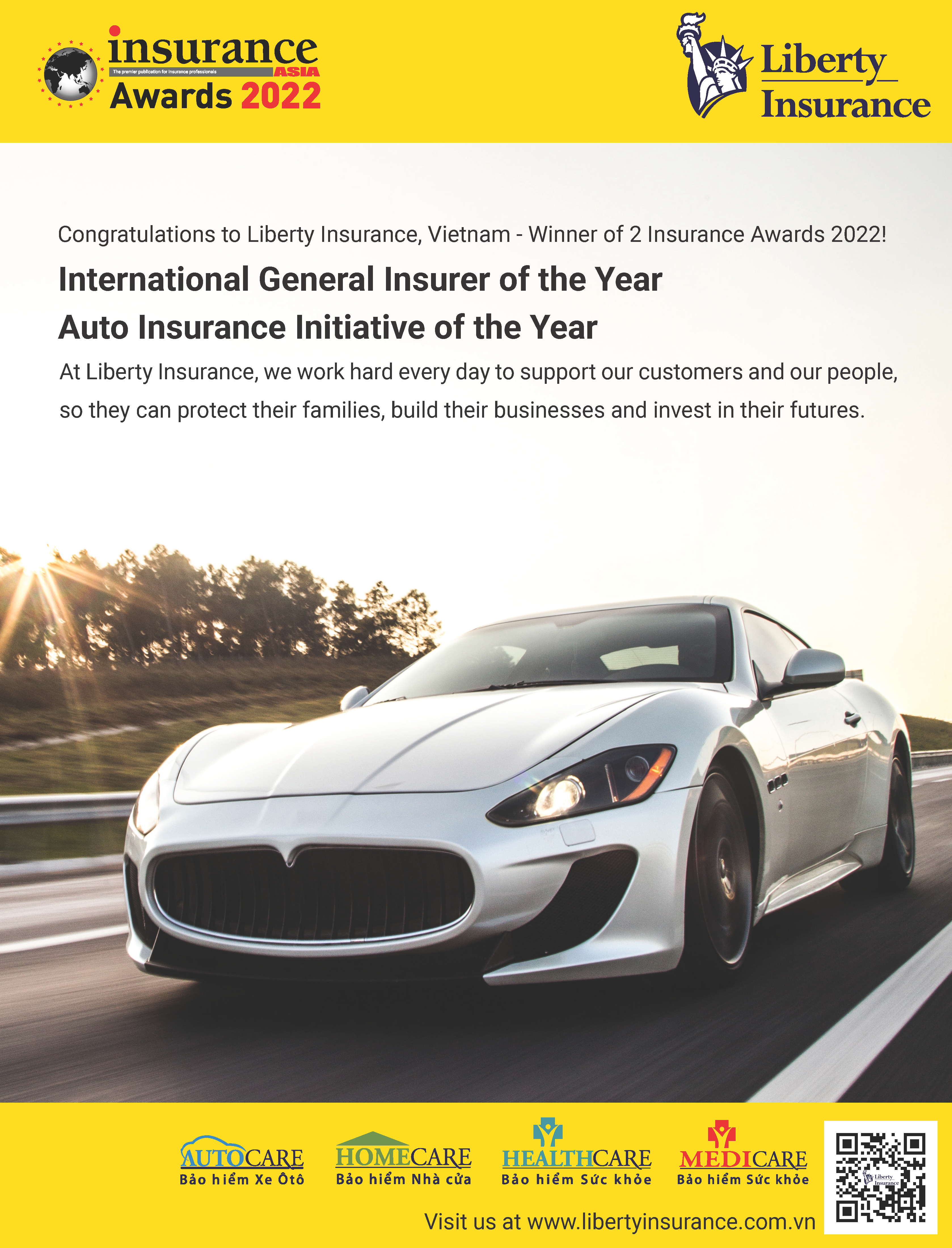 Trang thông tin về Bảo hiểm Liberty Việt Nam trên tạp chí Insurance Asia