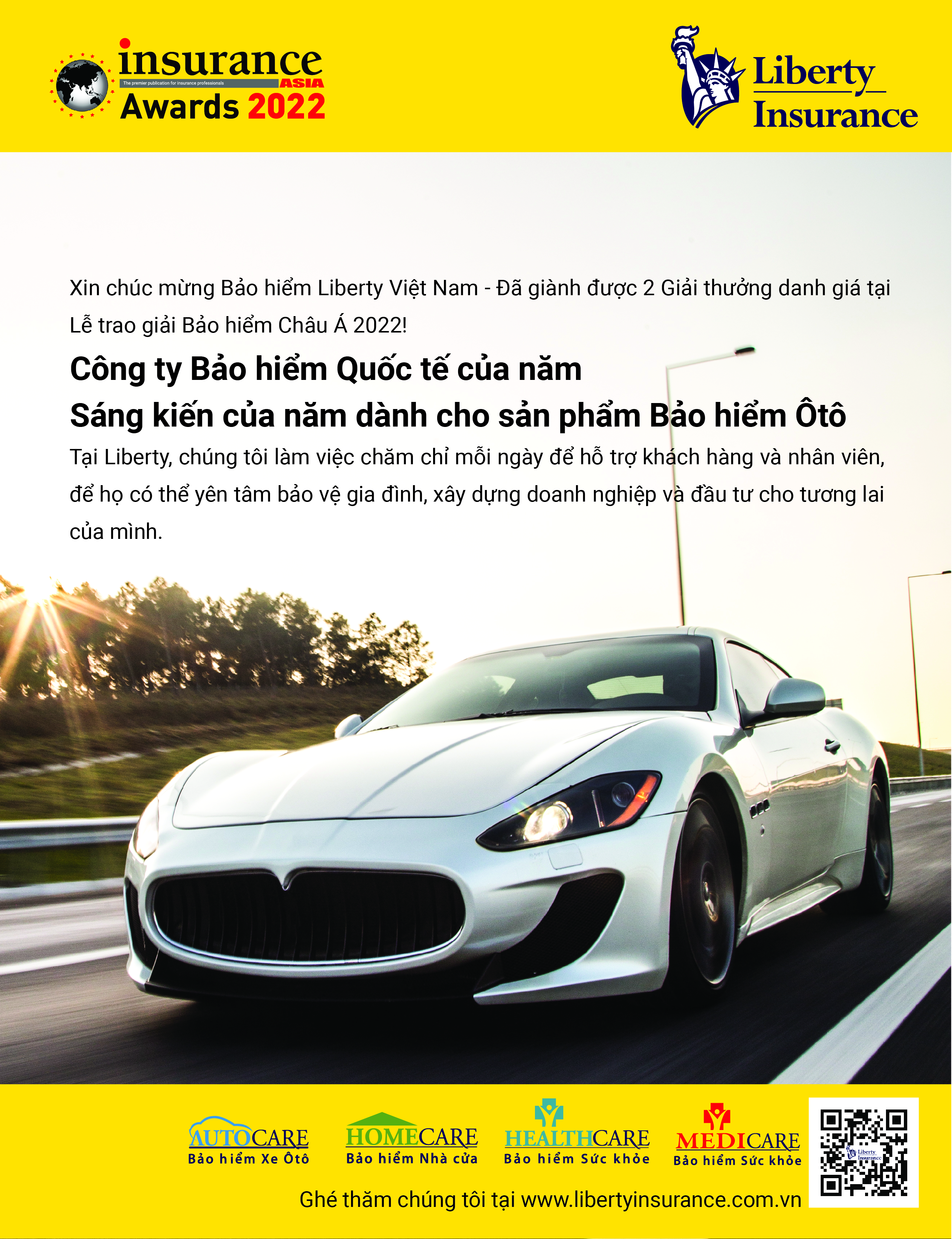 Trang thông tin về Bảo hiểm Liberty Việt Nam trên tạp chí Insurance Asia