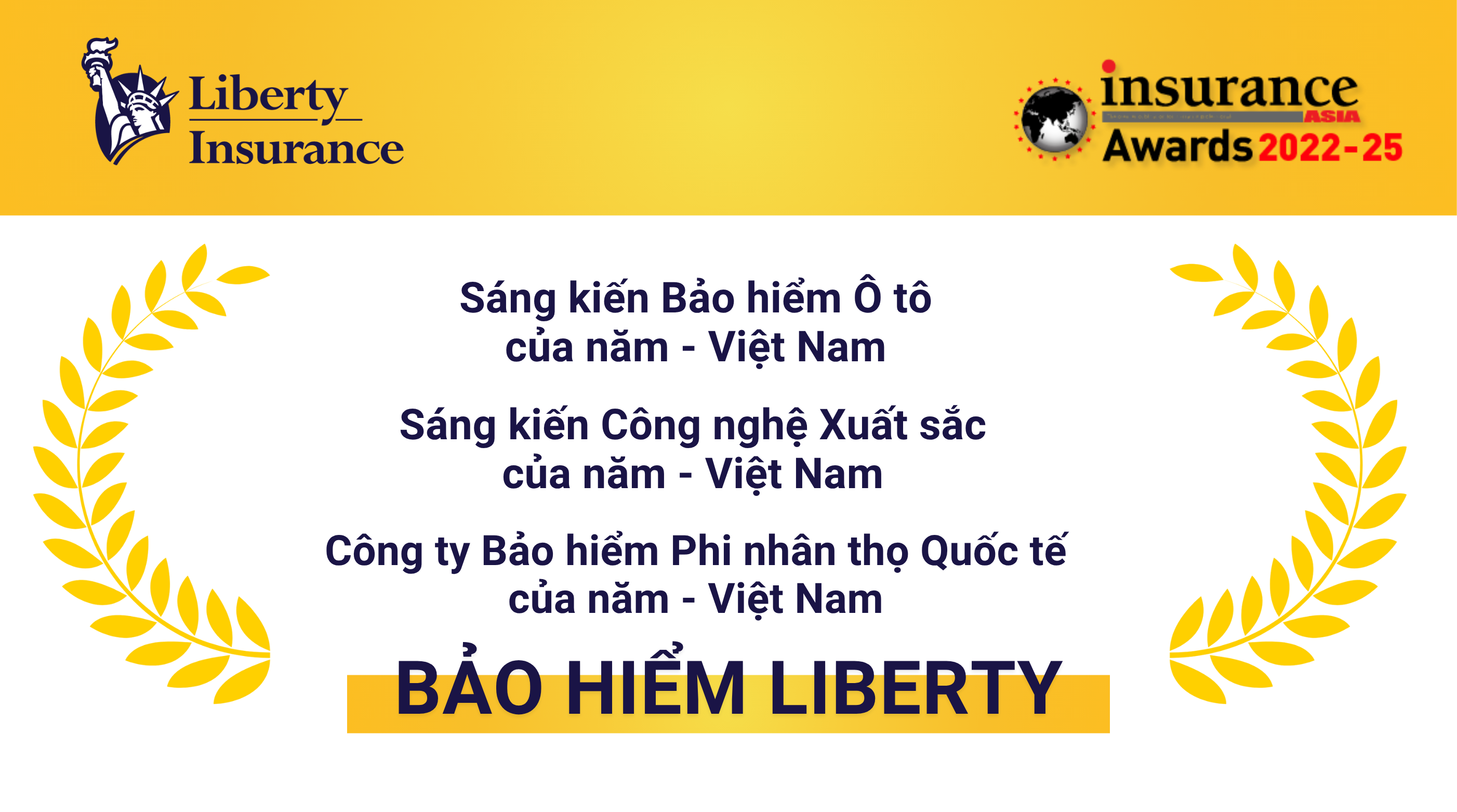 Bảo hiểm Liberty đạt giải Bảo hiểm châu Á 2025